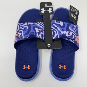Under Armour Sandals Slides‎ Womens Size 10 Ignite 7 Graphic Camo 3026028-400